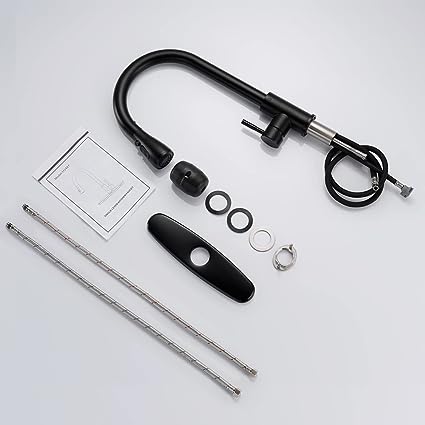 Grifo de Cocina Extraíble Premium – Arco Alto y Agua Fría/Caliente