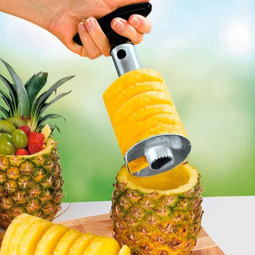 RECORTADOR Y PELADOR DE PIÑA, DE ACERO INOXIDABLE