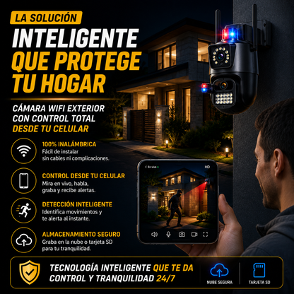 Cámara de Seguridad 360° GESKS que protege tu hogar desde tu celular+ ENVÍO GRATIS 🚚