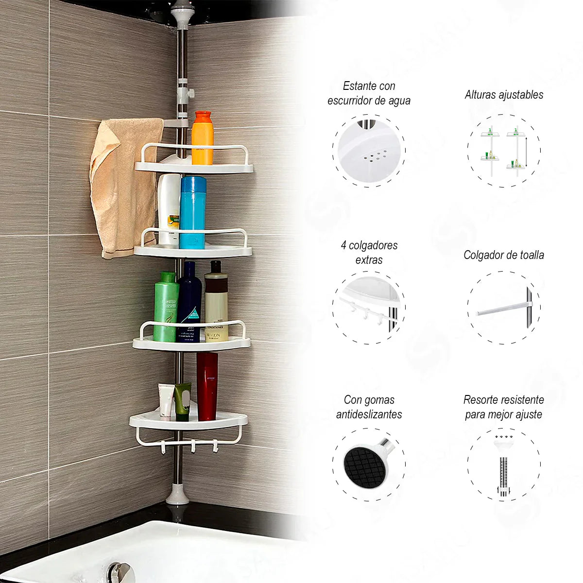 Organizador de Ducha Expandible 🛁💧