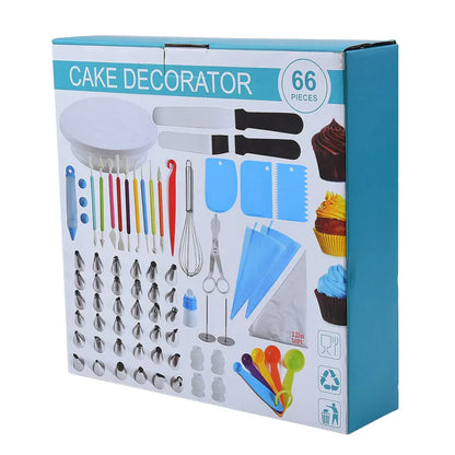 CAKE MASTER SET PROFESIONAL DE DECORACIÓN PARA REPOSTERÍA (66 PIEZAS)