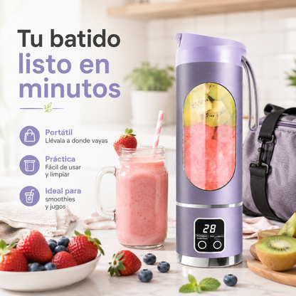 Licuadora Portátil Digital Recargable 450 ml HS-860