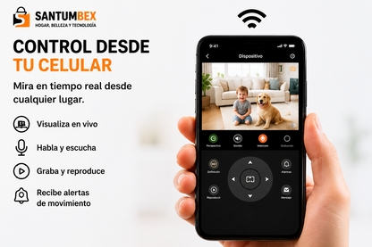 Cámara Ampolleta Inteligente 360° HD WiFi | Seguridad para Hogar y Negocio