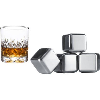 Set de Cubos de Acero para Enfriar Bebidas