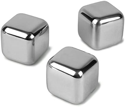Set de Cubos de Acero para Enfriar Bebidas