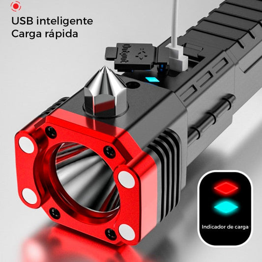 Linterna Multifuncional 4 En 1 Recargable