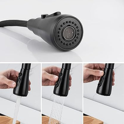 Grifo de Cocina Extraíble Premium – Arco Alto y Agua Fría/Caliente