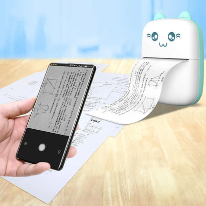 Mini Impresora Térmica Portátil Bluetooth Gatito