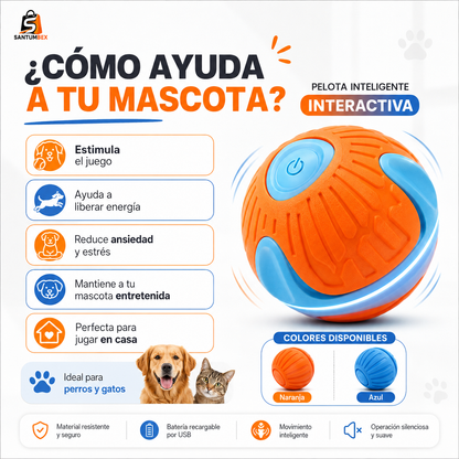 Pelota Inteligente  para Perros y Gatos