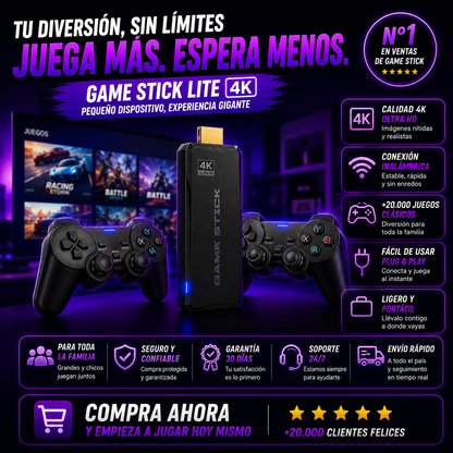 Game Stick- 20.000 Juegos Consolas Retro+ ENVÍO GRATIS 🚚