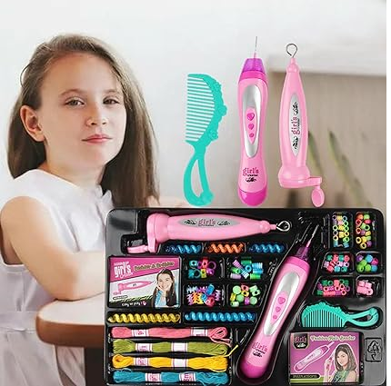 Set Kit Para Hacer Peinados Trenzas Cabello Hairbeader Niña