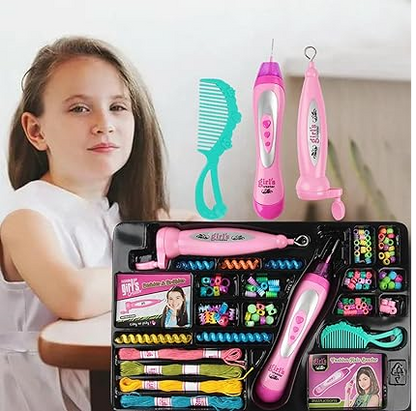 Set Kit Para Hacer Peinados Trenzas Cabello Hairbeader Niña