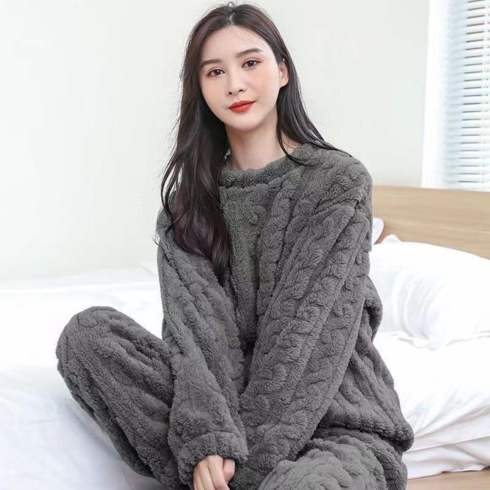 Pijama Afelpado 2 Piezas Mujer – Otoño/Invierno