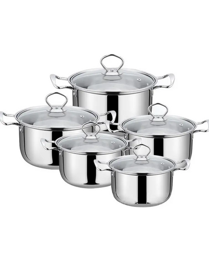 Bateria De Cocina 10 Pzs Acero Inoxidable.