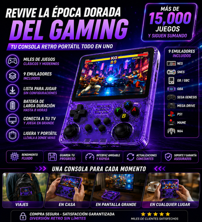 Consola R36S +15.000 Juegos Retro+ ENVÍO GRATIS 🚚