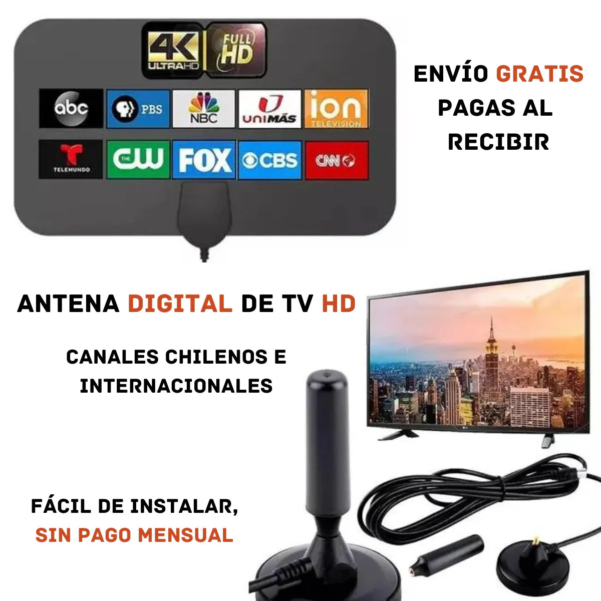 ANTENA DIGITAL TV HD 📺📡