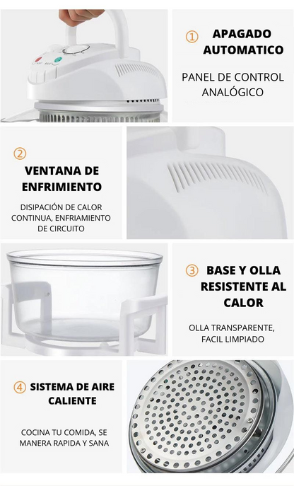 Freidora de Aire Halogena 12 Litros