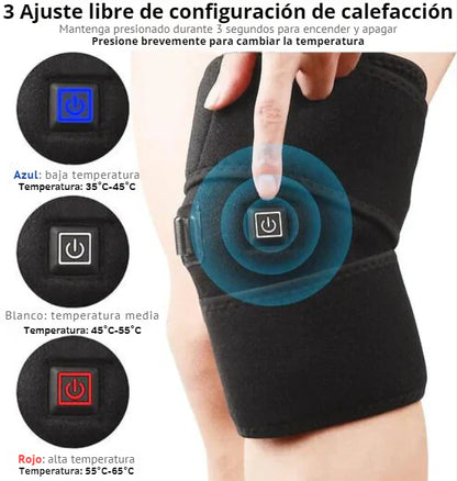 Rodillera Térmica USB – Calor Ajustable y Vibración Relajante