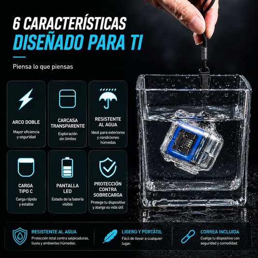 Encendedor Plasma Usb C Resistente