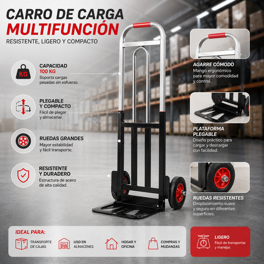 Carro Flexible Con Capacidad De 100 Kg