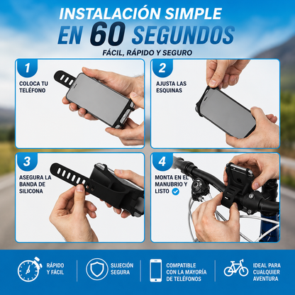 Soporte Telefono Para Bicicleta Moto Ela