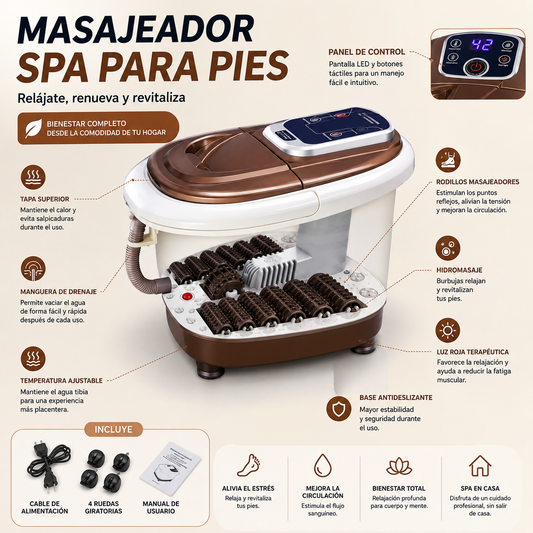 Masajeador Spa Para Pies Con Hidromasaje