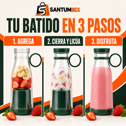 Licuadora Portátil Recargable USB 420 ml – Mini Juice