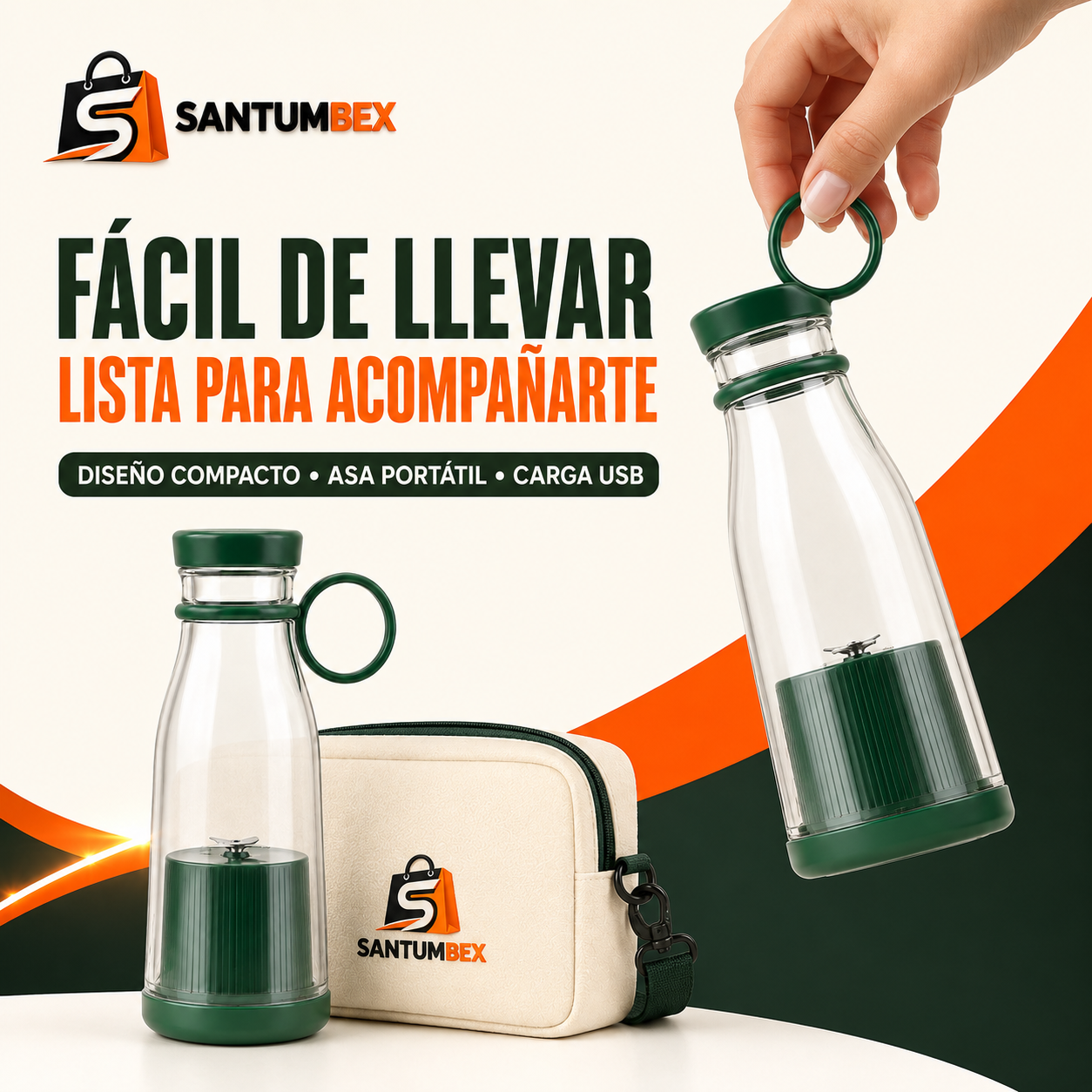 Licuadora Portátil Recargable USB 420 ml – Mini Juice