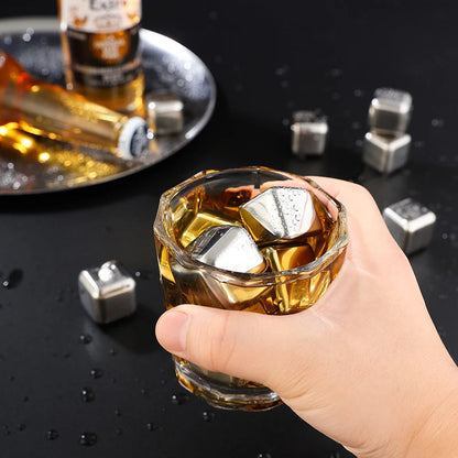 Set de Cubos de Acero para Enfriar Bebidas
