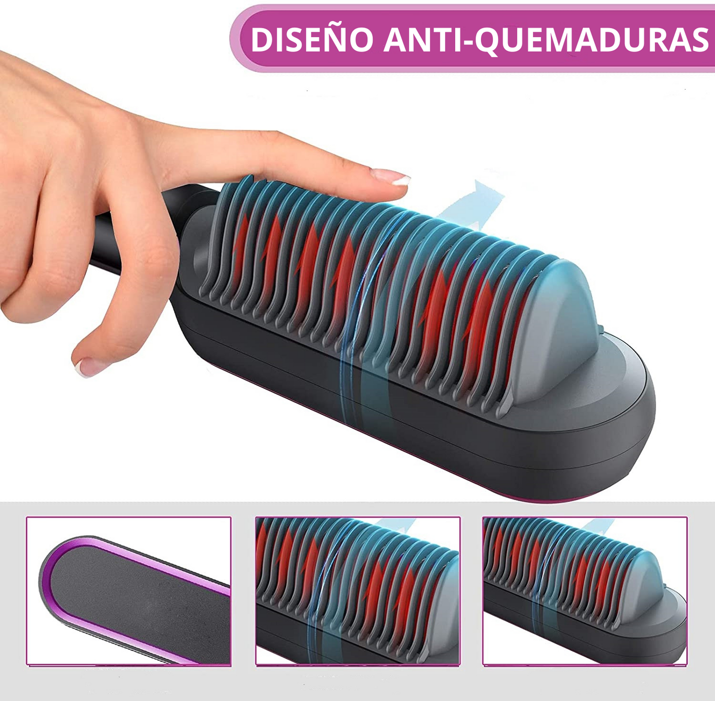 Cepillo Estilizador 2 en 1 – Liso y Rizado