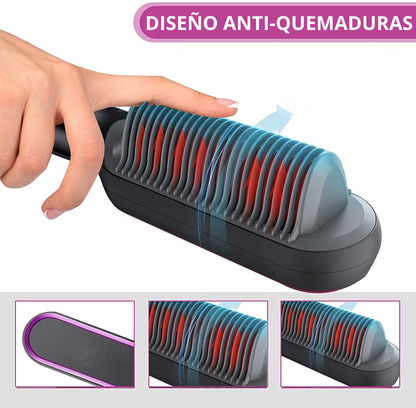 Cepillo Estilizador 2 en 1 – Liso y Rizado