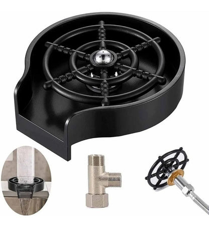 Enjuagador de vidrio para fregadero de cocina