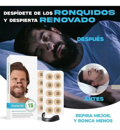 Tiras Nasales Antironquidos Magneticas Deportivas Dilatador
