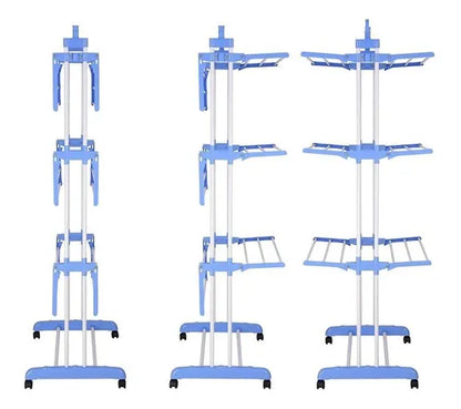 Tendedero Organizador Colgador Ropa Plegable