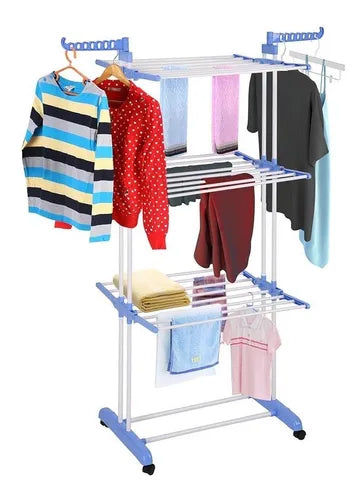 Tendedero Organizador Colgador Ropa Plegable