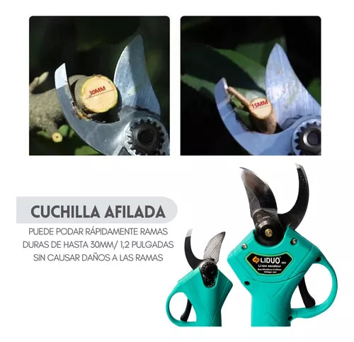 Tijera Podadora Eléctrica Inalámbrico  1 Baterías Jardín