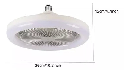 Ventilador De Techo Con Control Remoto Y Lámpara Led De 30 w.
