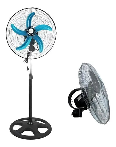 Ventilador De Pie 3 Aspas Ventilador Industrial Giro De 360°