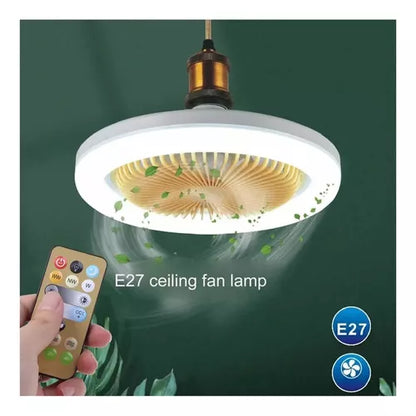 Ventilador De Techo Con Control Remoto Y Lámpara Led De 30 w.