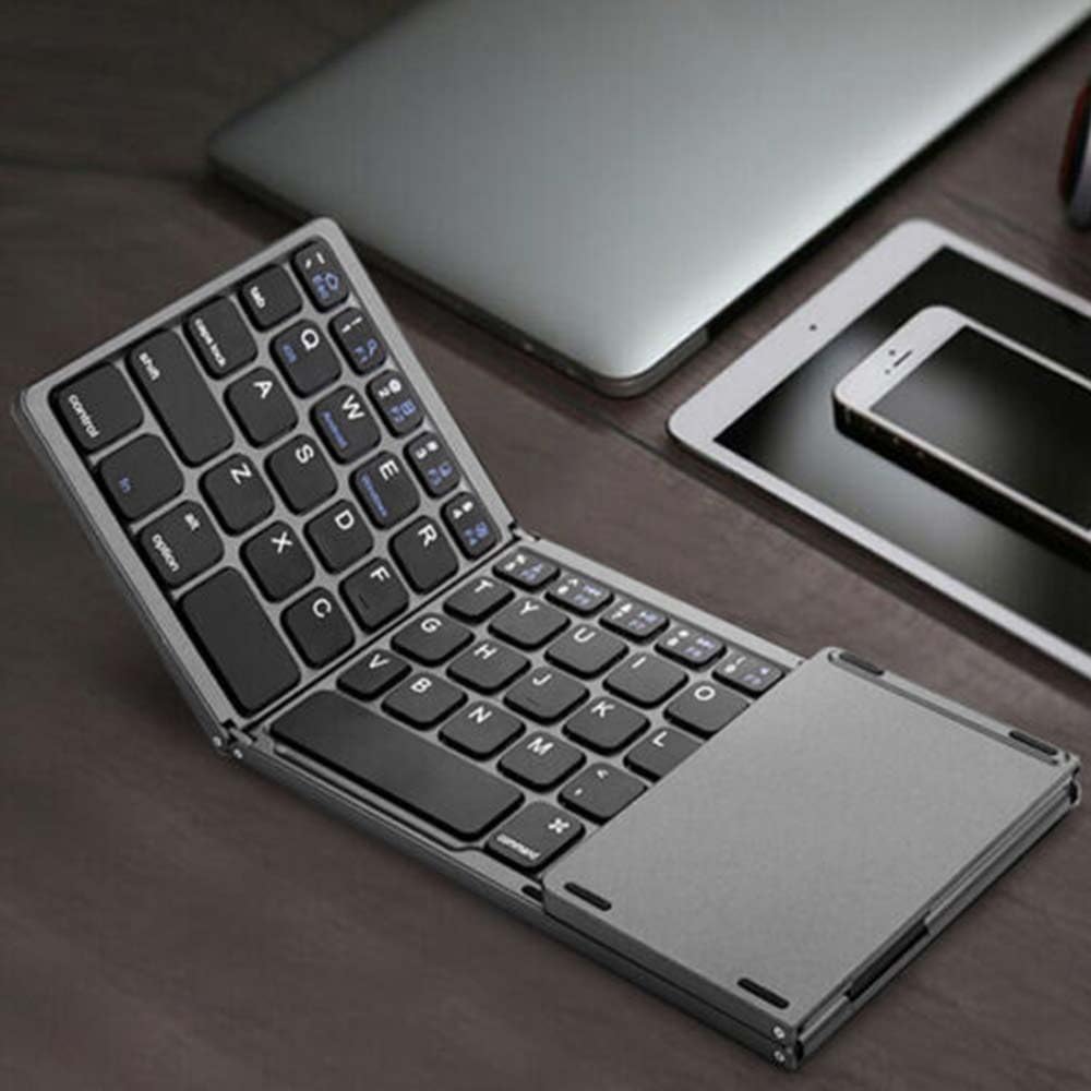 TECLADO BLUETOOTH PLEGABLE METÁLICO