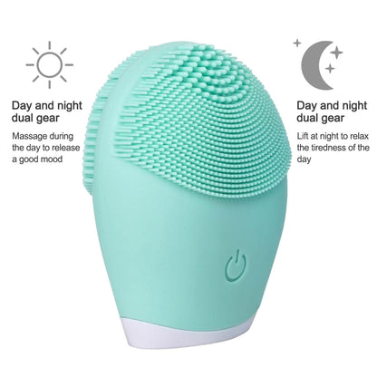 Cepillo eléctrico de silicona para limpieza Facial