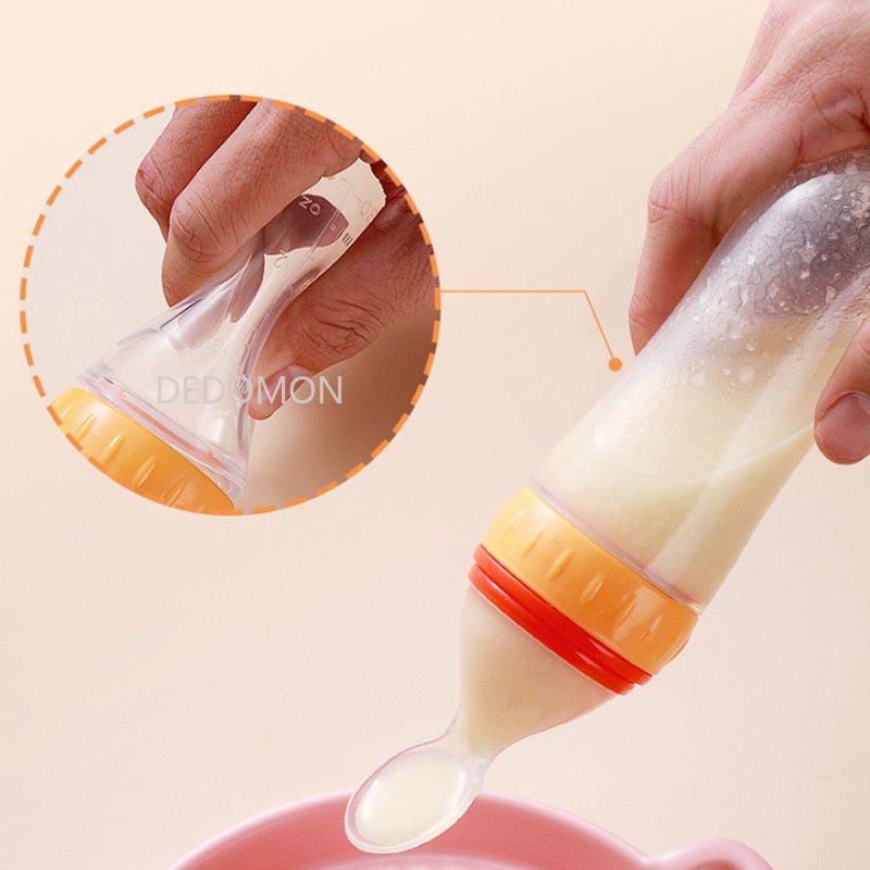 Botella de alimentación exprimidora para bebé
