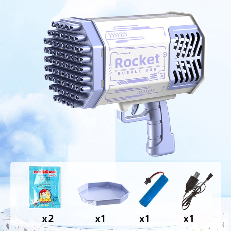 Pistola de burbujas Rocket para niños