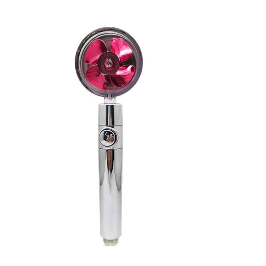 Cabezal de ducha de hélice con ventilador incorporado