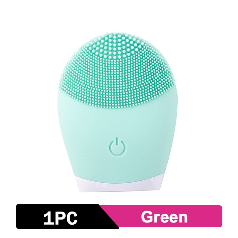 Cepillo eléctrico de silicona para limpieza Facial