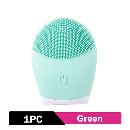 Cepillo eléctrico de silicona para limpieza Facial