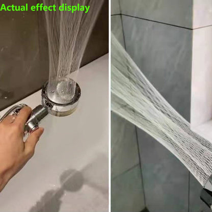 Cabezal de ducha de hélice con ventilador incorporado