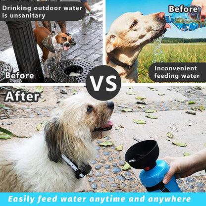 Botella de agua portátil para perros