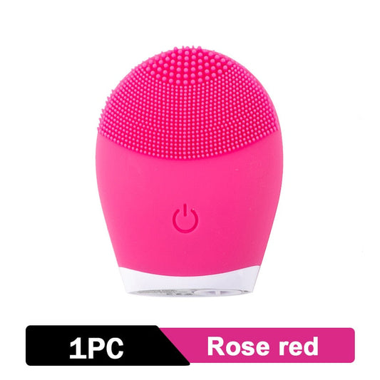 Cepillo eléctrico de silicona para limpieza Facial