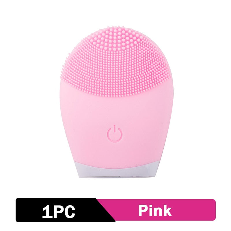 Cepillo eléctrico de silicona para limpieza Facial